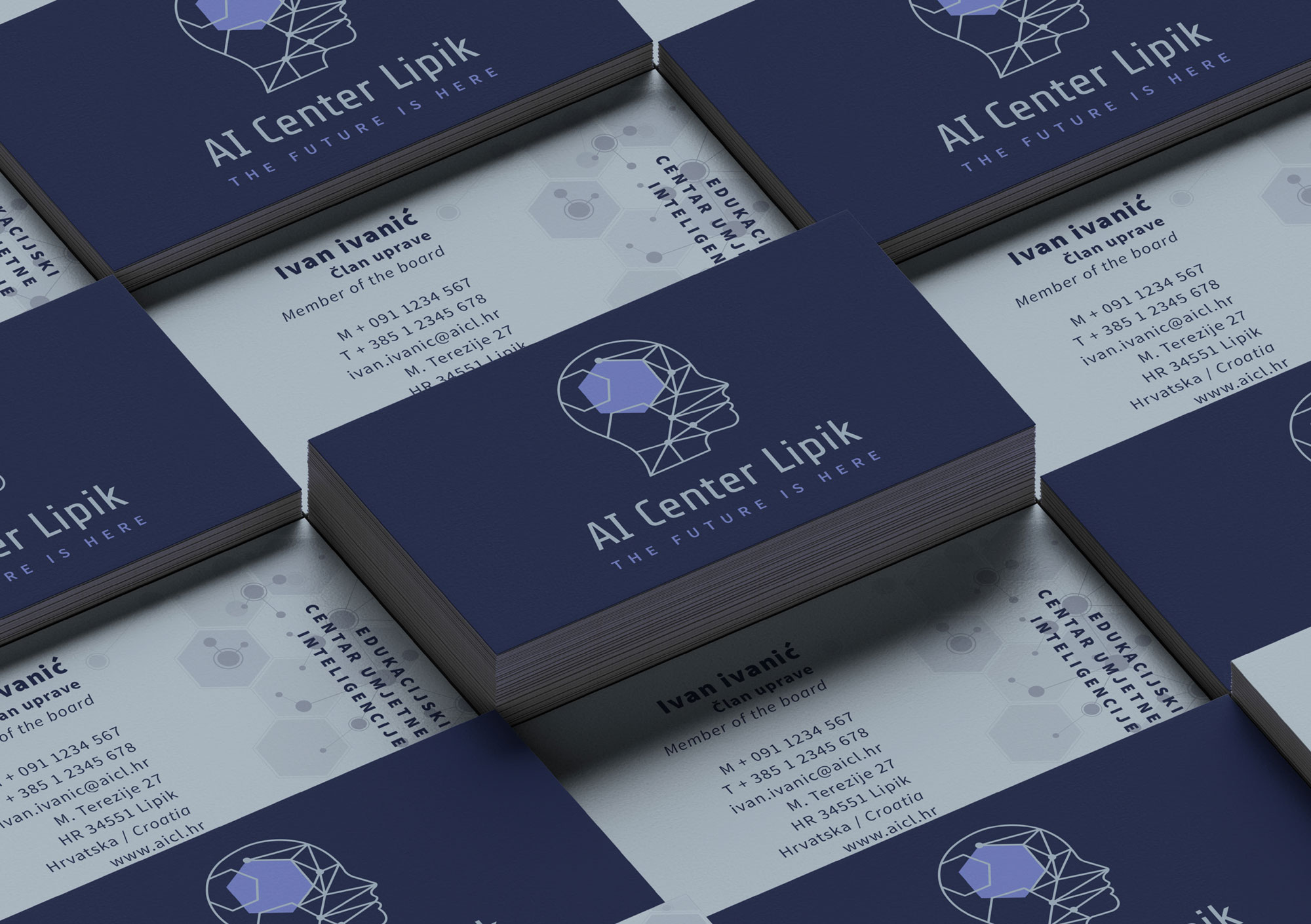 Business Card Design for AICL by Iva Komesar